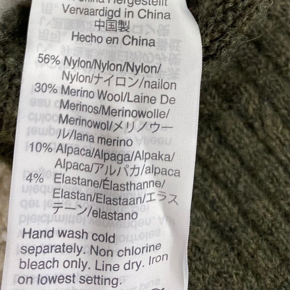 Madewell Colorblock Crew Sweater SZ Medium Alpaca - Picture 4 of 4